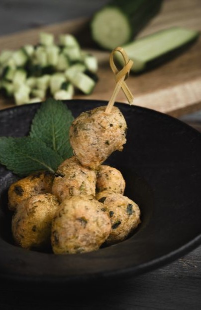 FRITTELLINE ZUCCHINE E MENTA