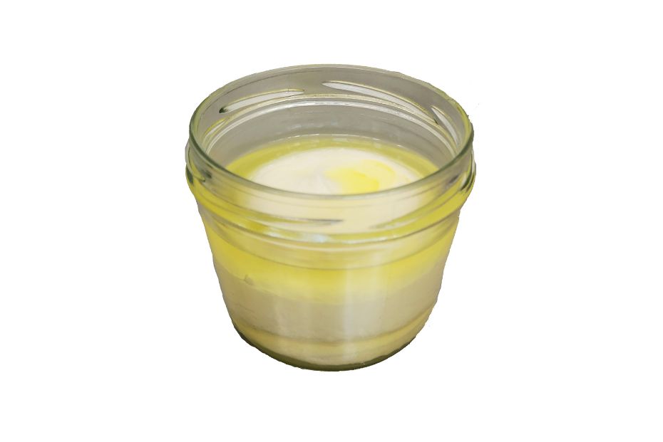 MONOPORZIONE IN VETRO LIMONE E TOPPING