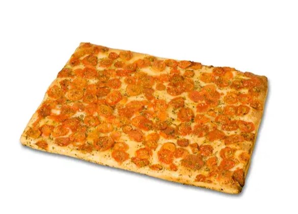 FOCACCIA RETTANGOLARE CON POMODORINI
